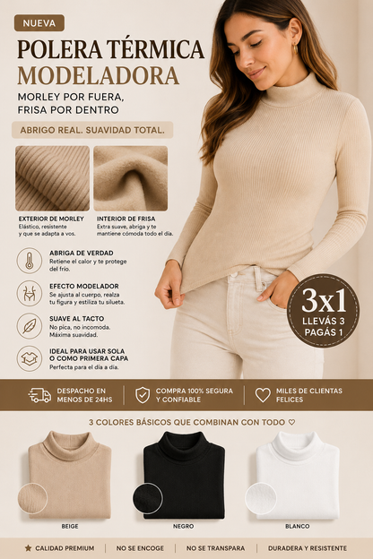Polera Térmica Modeladora 3x1