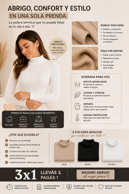 Polera Térmica Modeladora 3x1