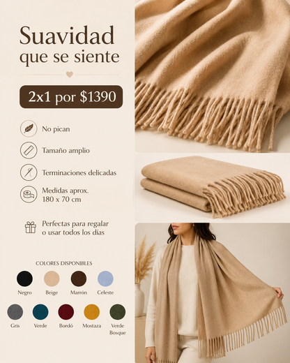 Pashmina 2x1 – Súper Abrigadas