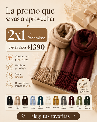 Pashmina 2x1 – Súper Abrigadas